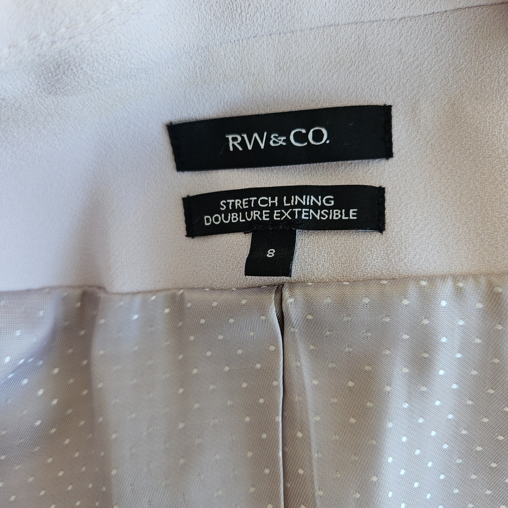 RW&CO. Light Pink Women's Suit Jacket - Picture 5 of 6